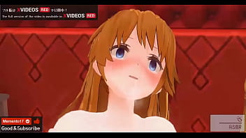 Uncensored Manga porno toon Asuka culo pulverizing sex.