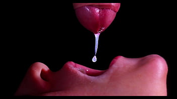 CLOSE UP: Greatest Milking Throat for your DICK! Deep throating Boner ASMR, Tongue and Lips Blow-job Double Spunk shot -XSanyAny