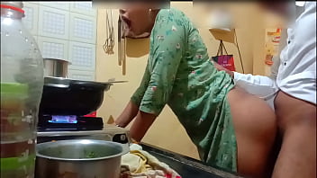Indian magnificent wife got humped while cooking