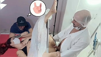 Husband takes wife to freaky gynecologist!