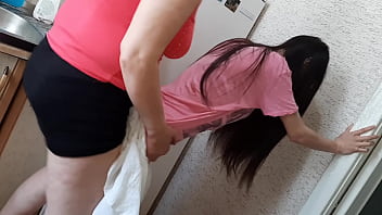 I pounded the housekeeper in the kitchen while my parents were in the other room - Girls fly orgasm